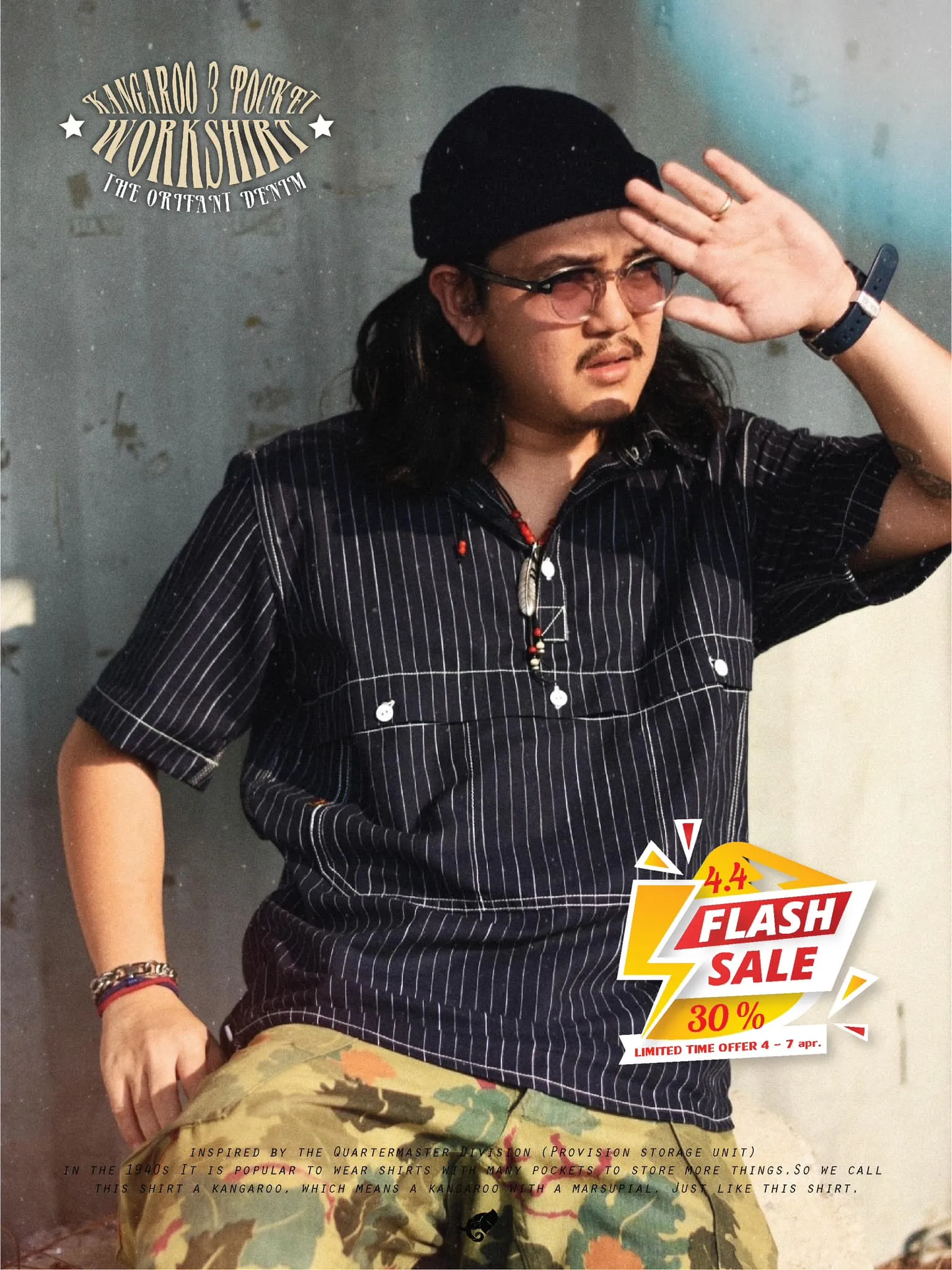 kangaroo 3 pocket workshirt
