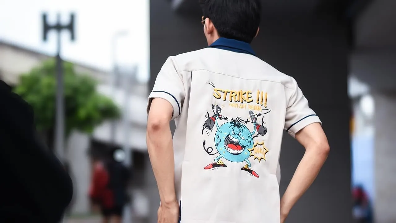 strike bowling shirt