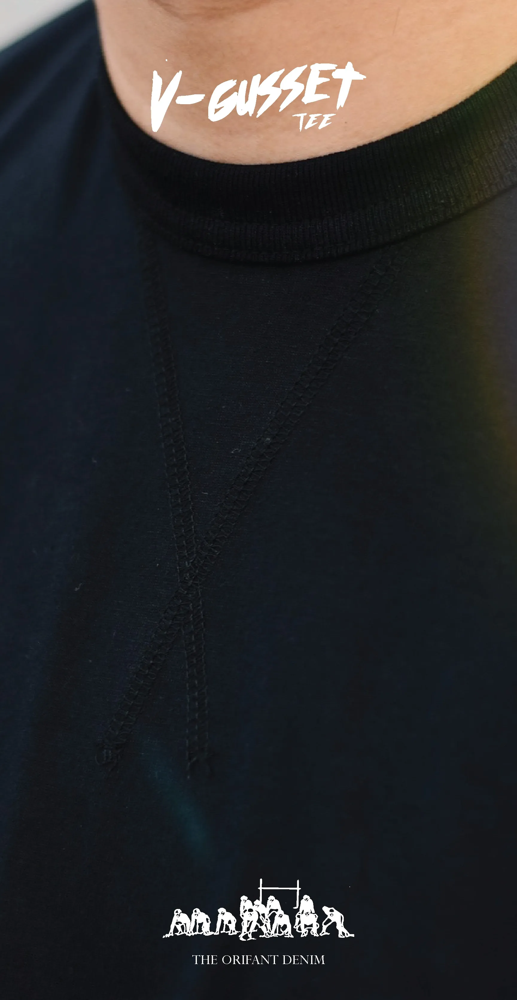 "V-GUSSET" orifant primium tee