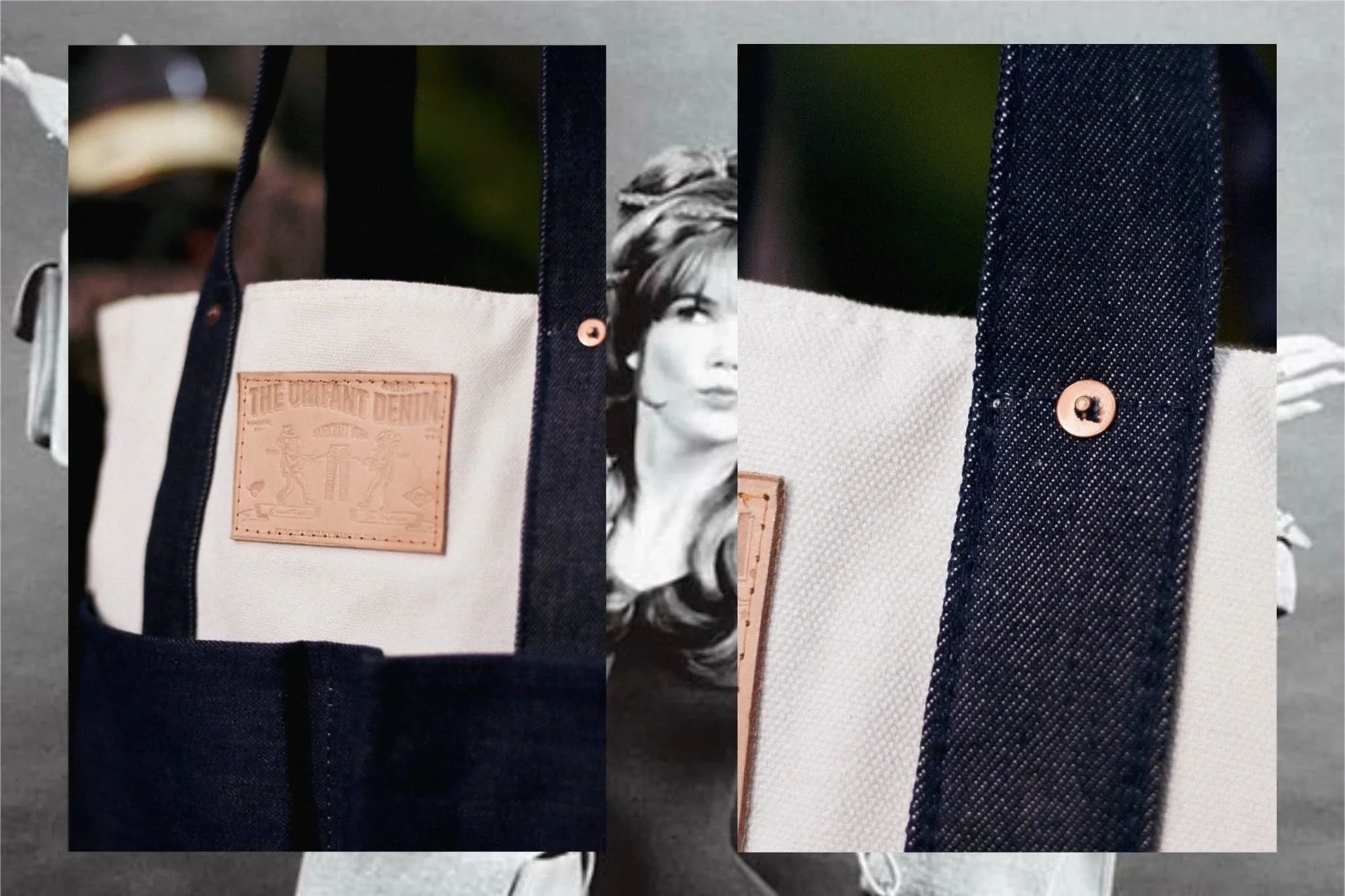 TWO TONE 🔵⚪️ Tote Bag - Image 2